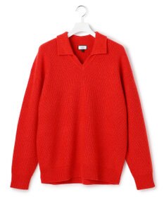 J.PRESS YORK STREET 【UNISEX】ウールカシミヤ スキッパーニットポロシャツ
