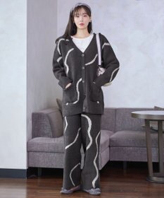 Tiaclasse ふわもちニュアンス配色ニットパンツ