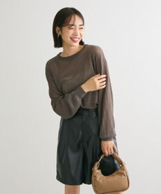 Green Parks ラメシアーリブニットプルオーバー