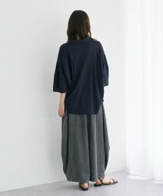 YECCA VECCA デニムコクーンドレープパンツ