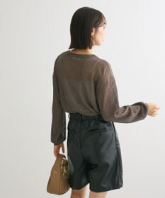 Green Parks ラメシアーリブニットプルオーバー