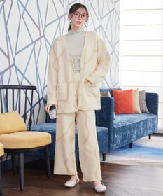 Tiaclasse ふわもちニュアンス配色ニットパンツ