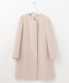 J.PRESS LADIES L アンゴラビーバー ノーカラーコート