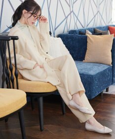 Tiaclasse ふわもちニュアンス配色ニットパンツ