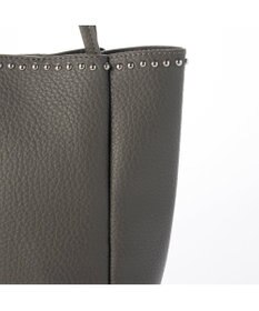 UNBILLION カシュカシュ cachecache / スタッズ付き縦型トートバッグ