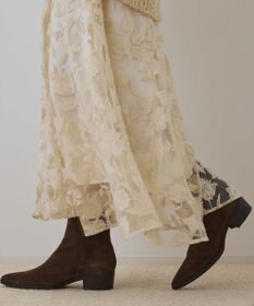 GRACE CONTINENTAL エンブロイダリーフレアスカート