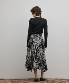 GRACE CONTINENTAL オーナメントジャガードハンカチヘムスカート