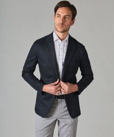 GOTAIRIKU 春夏向け【形態安定】SUMMERPREMIUMPLEATS_スモールワイドカラー 長袖ドレスシャツ（ストライプ/チェック）