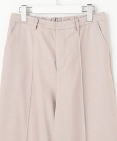 J.PRESS LADIES 【洗える】T/Rシャークスキン セミワイド パンツ