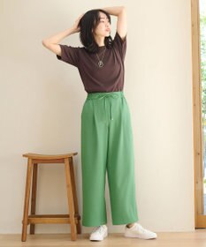 ANY L 【ウエストゴム】イージケア美脚パンツ ワイド