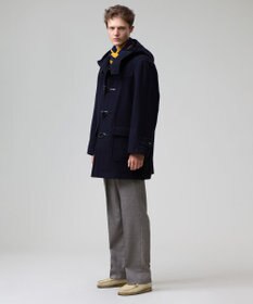 J.PRESS MEN 【J.PRESS ORIGINALS】【UNISEX】Wool Light Melton Short Duffle Coat / Baggy-Fit
