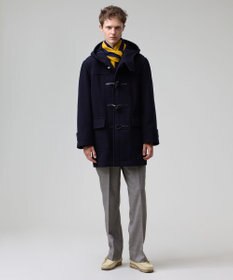 J.PRESS MEN 【J.PRESS ORIGINALS】【UNISEX】Wool Light Melton Short Duffle Coat / Baggy-Fit