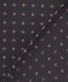 J.PRESS LADIES 【洗える】シュリンクデシン ジオメトリックプリント ブラウス