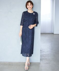 自由区 【カタログ掲載・セレモニー・ハレの日】ビジューカーブ ブローチ