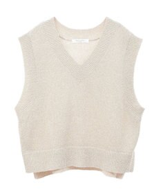 Green Parks ショートラメニットベスト