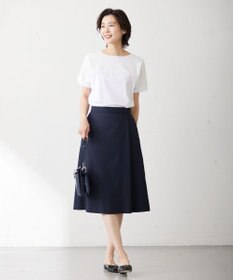 J.PRESS LADIES L 【洗える】FLAXASAオックス スカート