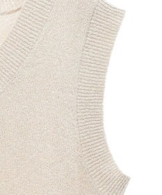 Green Parks ショートラメニットベスト