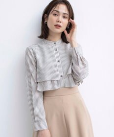 組曲 【WEB限定カラーあり】リヨセルシャーティング ティアードブラウス