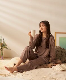 OP／FILA 【FILA】犬や猫の毛がつきにくいルームウェア上下セット/長袖