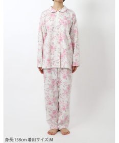 Wing パジャマ 長袖 長ズボン 綿混(本体) あったか レディース EP6016 ウイング／ワコール