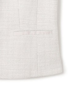 23区 L 【セットアップ対応】ライトシャインツイード ノーカラージャケット