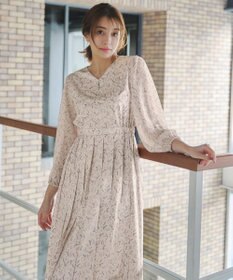 洗える】花柄シフォン袖ワンピース / Tiaclasse | ファッション通販