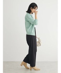 Green Parks 洗える　クルーネックカーディガン