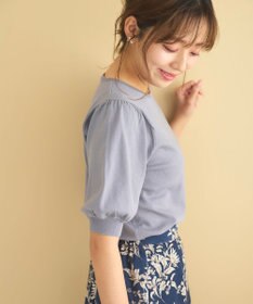 Feroux 【接触冷感・UVカット・洗える】クルーネックハーフスリーブ プルオーバー