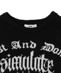 WEGO ウイングハートダメージニット