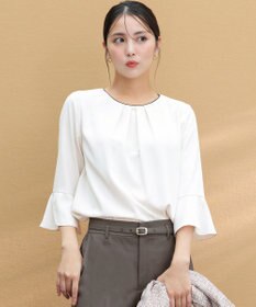 ANY SIS ペタルスリーブチャーム ブラウス アイボリー