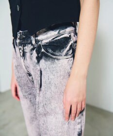 GRACE CONTINENTAL タイダイコクーンデニムパンツ