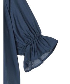 AMERICAN HOLIC 接触冷感　フリル衿５分袖ブラウス