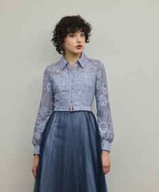 GRACE CONTINENTAL コードレースプリーツワンピース