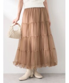 earth music&ecology チュールバルーンスカート