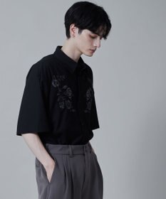 WEGO TRフラワーモチーフシャツ（S）