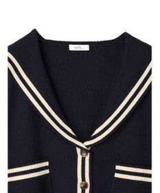 earth music&ecology セーラーニットカーディガン