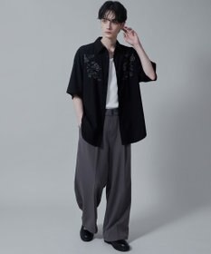 WEGO TRフラワーモチーフシャツ（S）