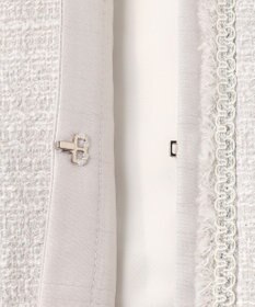 23区 L 【セットアップ対応】ライトシャインツイード ノーカラージャケット