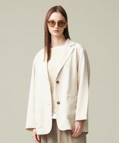 J.PRESS YORK STREET 【WOMEN】ジャージライクツイル シングルジャケット