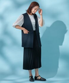 ANY リネンライクエアーヴィンテージ ジレ