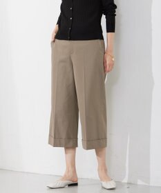 J.PRESS LADIES S 【洗える・吸水速乾】コットン麻シェルドライ クロップド パンツ