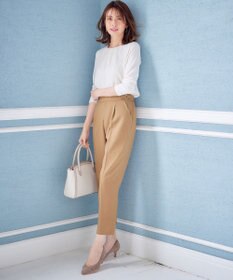 ANY SIS 【洗える】サイドバックルタックテーパード パンツ