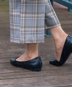 Tiaclasse 【安田美沙子さん着用・洗える】起毛チェック柄ワイドパンツ