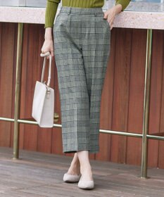 Tiaclasse 【安田美沙子さん着用・洗える】起毛チェック柄ワイドパンツ