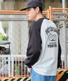 WEGO 【ユニセックス着用ITEM】ラグラングラフィックBIG　T（LS）