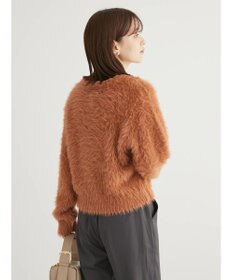 Green Parks ・Ｐｅｔｉｔ　Ｆｌｅｕｒ　シャギーニットカーディガン