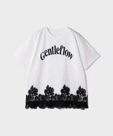 GRACE CONTINENTAL レースヘムロゴTシャツ