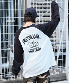 WEGO 【ユニセックス着用ITEM】ラグラングラフィックBIG　T（LS）