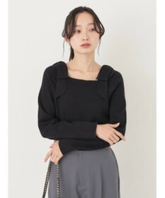 earth music&ecology 肩リボンニットプルオーバー