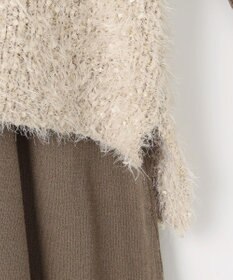 Feroux ジレ付きニット ワンピース